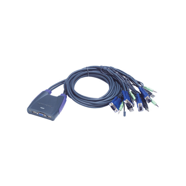 4-Port USB VGA/Audio Cable KVM Switch (1.8m)  CS64U