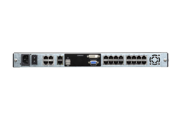 1-Local/1-Remote Access 16-Port Multi-Interface Cat 5 Dual Rail LCD KVM over IP Switch - KL1116V