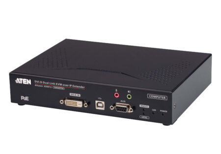 2K DVI-D Dual Link KVM over IP Transmitter with PoE - KE6912T