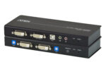 USB DVI Dual View Cat 5 KVM Extender (1024 x 768@60m) - CE604