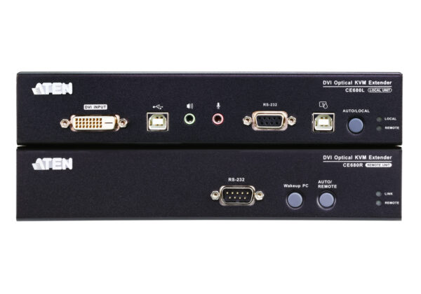 USB DVI Optical KVM Extender (1920 x 1200@600m) - CE680
