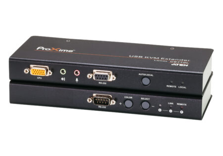USB VGA/Audio Cat 5 KVM Extender with Deskew (1280 x 1024@300m) - CE770