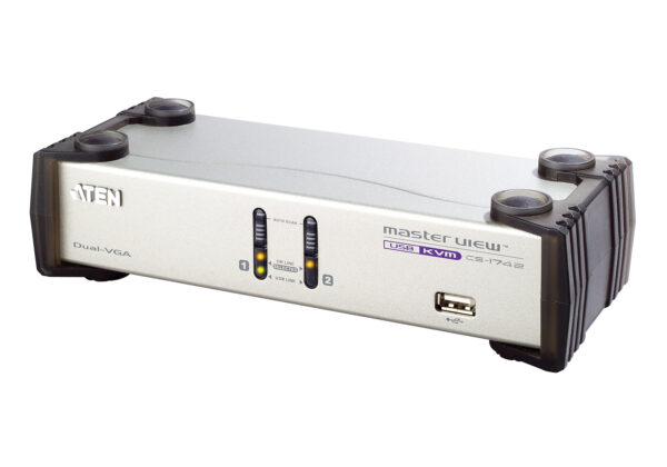 2-Port USB VGA Dual Display/Audio KVMP™ Switch - CS1742
