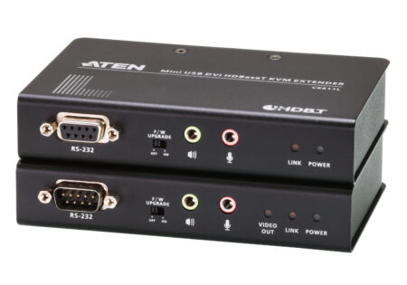 Mini USB DVI HDBaseT™ KVM Extender (1920 x 1200@100m) - CE611