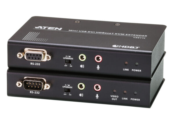 Mini USB DVI HDBaseT™ KVM Extender (1920 x 1200@100m) - CE611