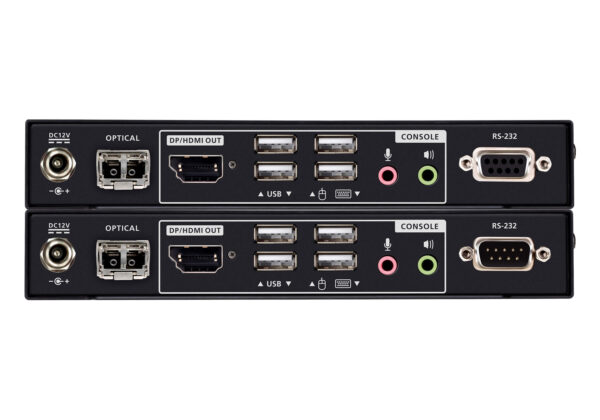 USB True 4K DisplayPort/HDMI Optical KVM Extender (True 4K @ 10 km) - CE990