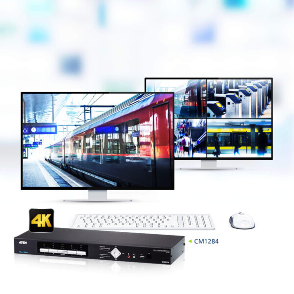 4-Port USB 4K HDMI Multi-View KVMP™ Switch - CM1284