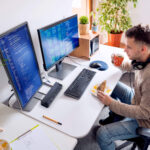 2-Port 4K DisplayPort Dual Display Mini-Matrix Boundless KVM Switch - CM1942