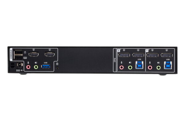 2-Port 4K DisplayPort Dual Display Mini-Matrix Boundless KVM Switch - CM1942