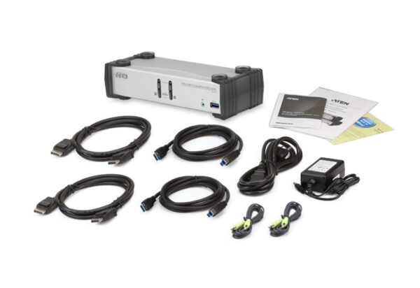 2-Port USB 3.0 DisplayPort KVMP™ Switch (Cables included) - CS1912