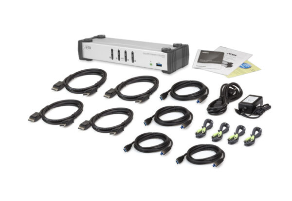 4-Port USB 3.0 DisplayPort KVMP™ Switch (Cables included) - CS1914