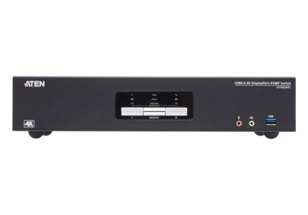 2-Port USB 3.0 4K DisplayPort KVMP™ Switch for ATC - CS1922ATC