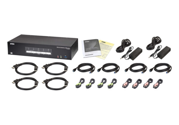 4-Port USB 3.0 4K DisplayPort KVMP™ Switch for ATC - CS1924ATC