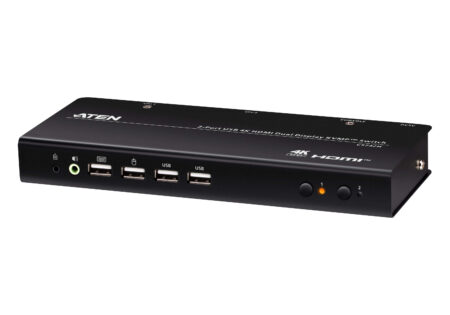 2-Port USB 4K HDMI Dual-Display KVMP™ Switch (Cables included) - CS742H