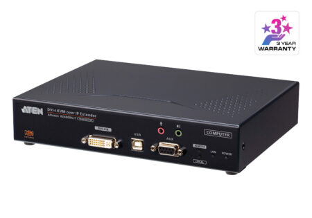 DVI-I Single Display KVM over IP Transmitter with Internet Access - KE6900AiT