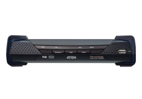 2K DVI-D Dual Link KVM over IP Receiver with PoE - KE6912R