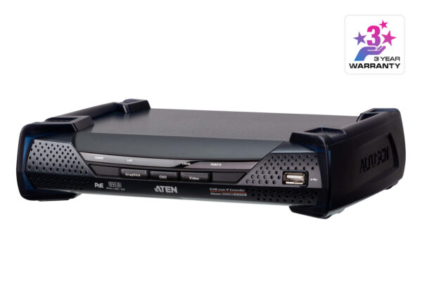 2K DVI-D Dual-Link KVM over IP Receiver with Dual SFP & PoE - KE6922R