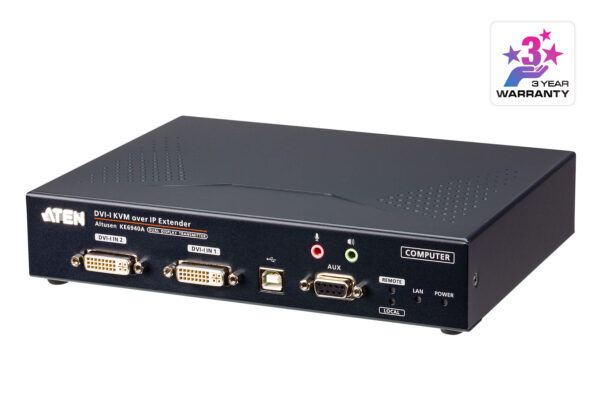 DVI-I Dual Display KVM over IP Transmitter - KE6940AT