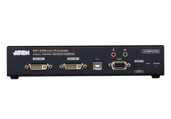 DVI-I Dual Display KVM over IP Transmitter - KE6940AT