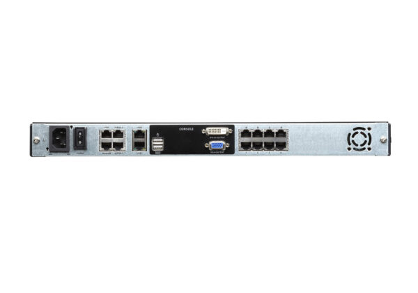 1-Local/1-Remote Access 8-Port Multi-Interface Cat 5 Dual Rail LCD KVM over IP Switch - KL1108V