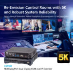 5K DisplayPort Dual Display KVM over IP Receiver  - KX9980R