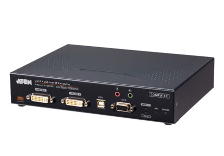 DVI-I Dual Display KVM over IP Transmitter with Internet Access - KE6940AiT