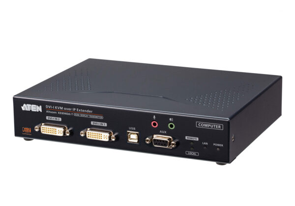 DVI-I Dual Display KVM over IP Transmitter with Internet Access - KE6940AiT