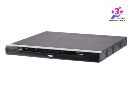 1-Local/2-Remote 24-Port Multi-Interface Cat 5 KVM over IP Switch – KN2124VB