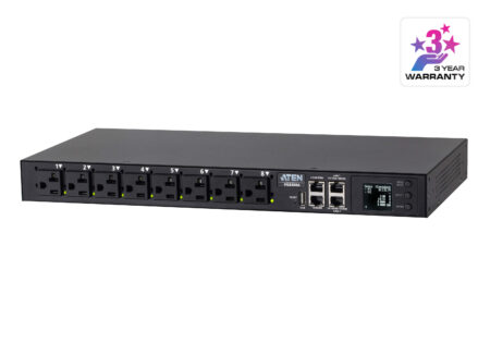 30A/32A 8-Outlet 1U Outlet-Metered & Switched eco PDU – PG8308