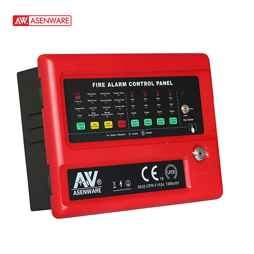 ASENWARE AW-CFP2166-4 Conventional Fire Alarm Control Panel – 4 Zone