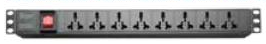 HKLINE 8-Way PDU with BS1363 13A Plug